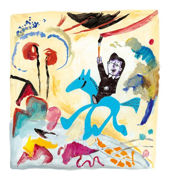 illustratie uit Meneer Kandinsky was een schilder van Daan Remmerts de Vries