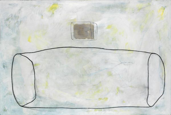 Establishing Thought, olieverf en houtskool op linnen, 200 x 135