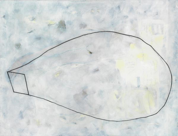 Inside the White - olieverf en houtskool op linnen, 200 x 135