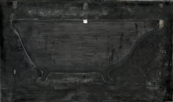 Bath (Beyond the Black) – houtskool op papier, 200 x 130